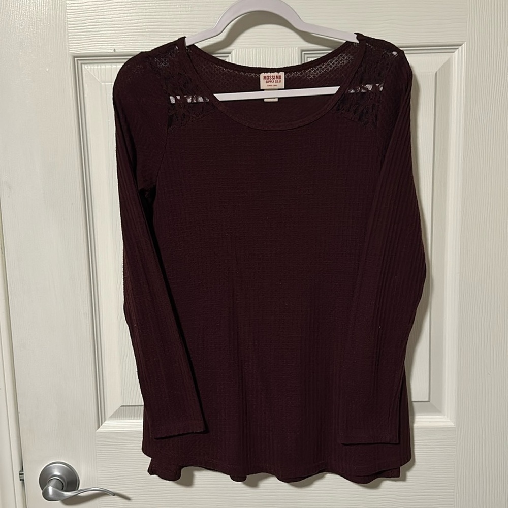 Target top with lace